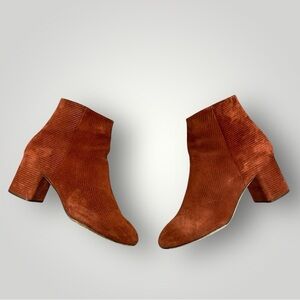 $525 Rag & Bone Drea Boot In Rust Suede Corduroy Size 38